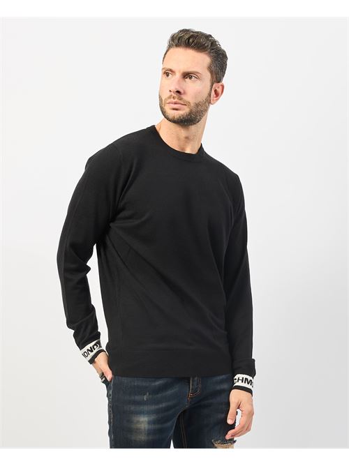 Pull homme Richmond X avec poignets contrast?s RICHMOND X | UMA24099MABLACK